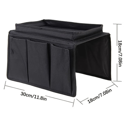 🛋️ No-Slip Sofa Armrest Caddy – Keep Everything Within Reach!