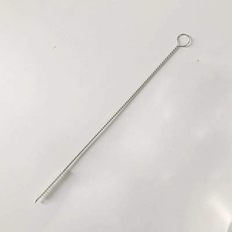 🥤 Stainless Steel Straws – Reusable Colorful Set with Brush 🥤