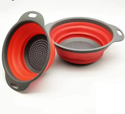 Silicone Foldable Drain Basket – Collapsible Kitchen Strainer