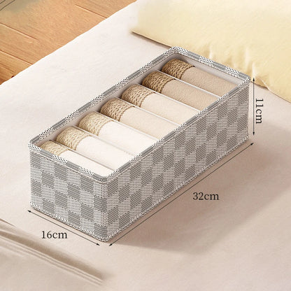 👗 Foldable Underwear & Closet Organizer – Multi-Compartment Box 👗