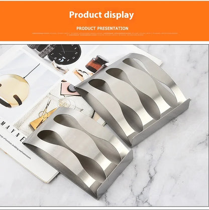 🧼 Wall Mounted Stainless Steel Toothbrush & Razor Holder – Self-Adhesive Bathroom Organizer