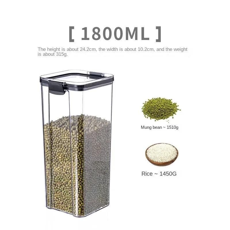 🍽️ Stackable Airtight Food Storage Containers | Clear Kitchen Pantry Boxes 🧂