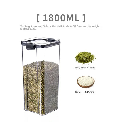 🍽️ Stackable Airtight Food Storage Containers | Clear Kitchen Pantry Boxes 🧂