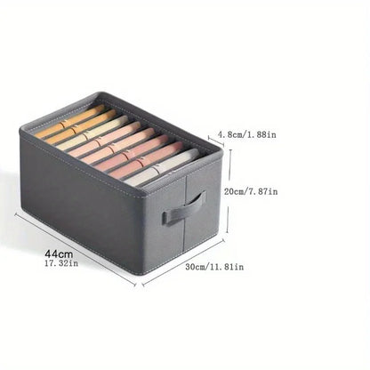 Foldable 6/7/9 Grid Clothes Organizer Box – Keep Your Closet Neat & Tidy!