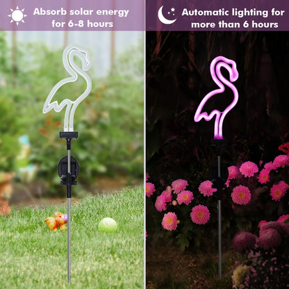 🌸 Solar Flamingo Light – Outdoor Waterproof Lawn Lamp for Garden & Patio 🌸