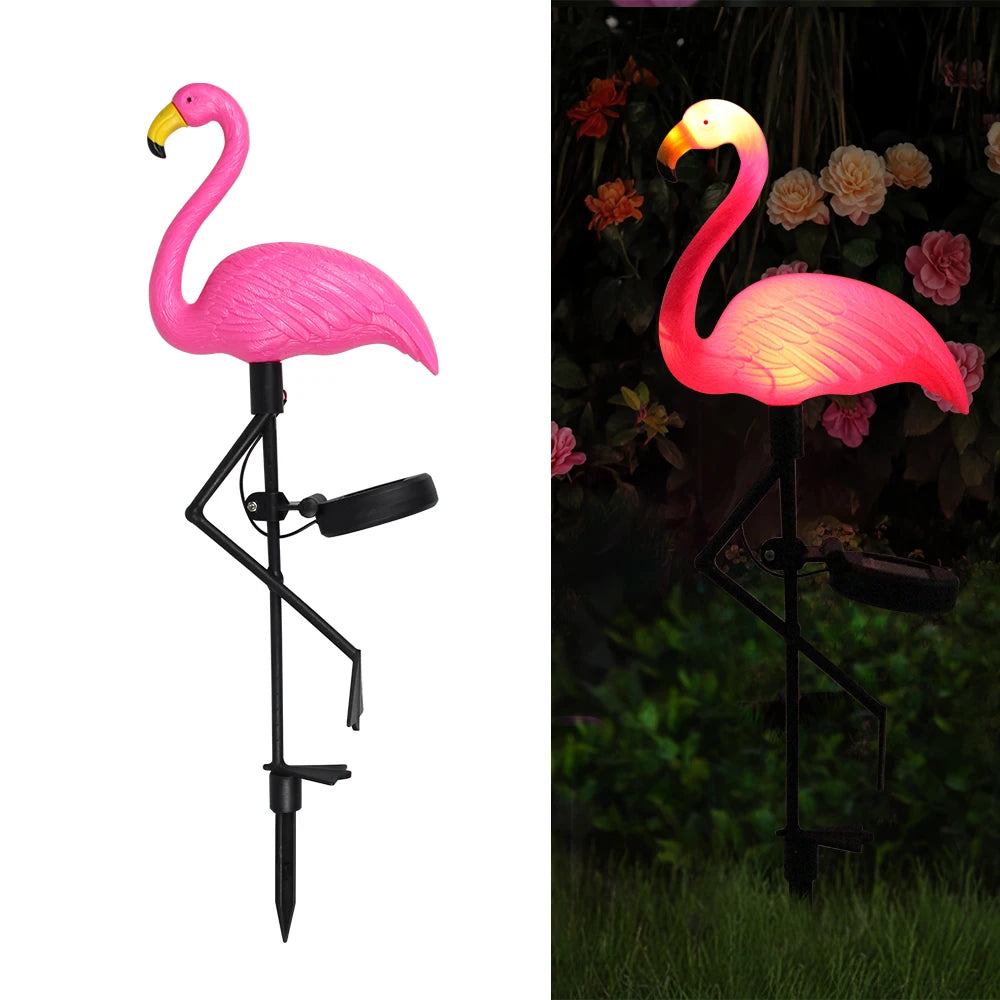 🌸 Solar Flamingo Light – Outdoor Waterproof Lawn Lamp for Garden & Patio 🌸