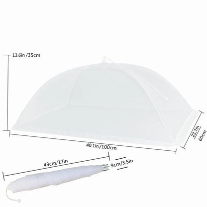 🦟 Foldable Mesh Food Cover – Washable Insect-Proof Dish Protector for Indoor & Outdoor Use 🍽️