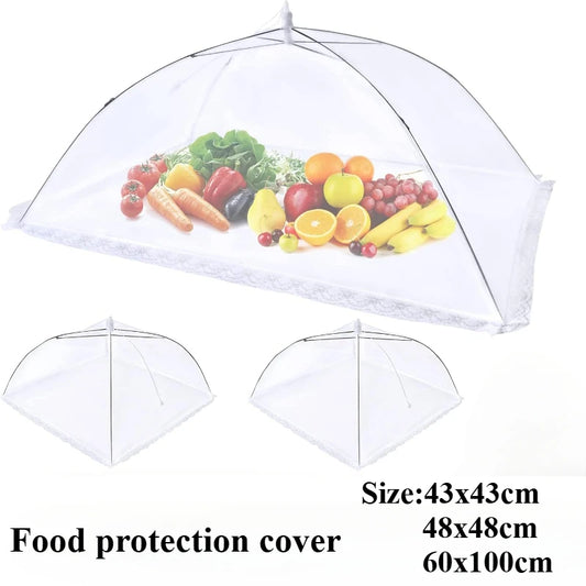 🦟 Foldable Mesh Food Cover – Washable Insect-Proof Dish Protector for Indoor & Outdoor Use 🍽️