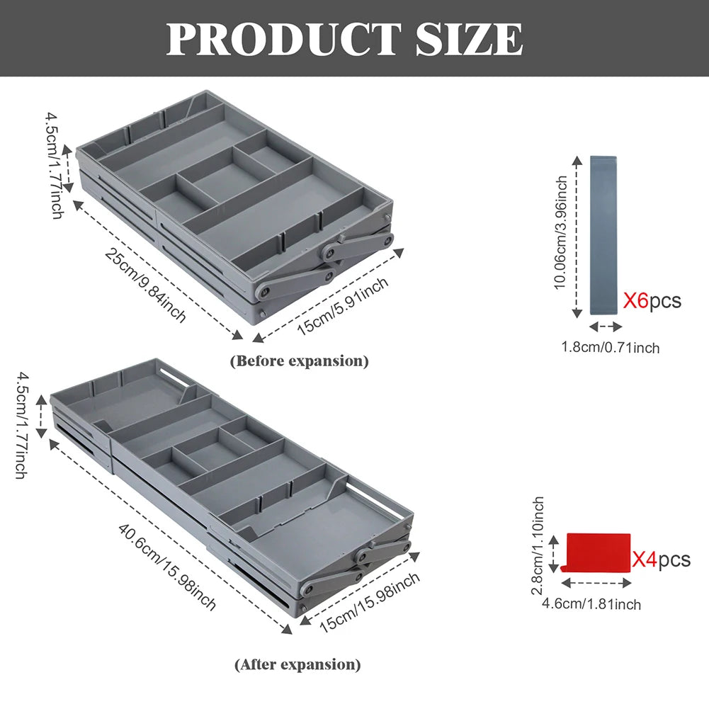 Smart Drawer Organizer – Multi-Tier Storage Tray for Home & Office