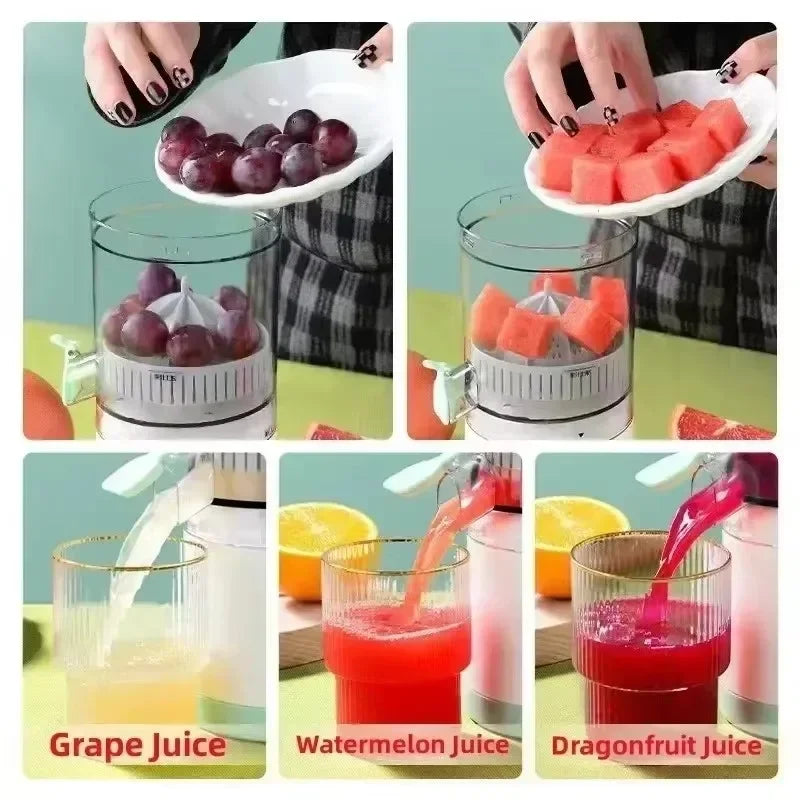 USB Rechargeable Citrus Juicer – Portable & Automatic Fruit Squeezer