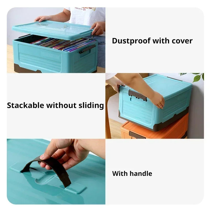 🧺 1pc Foldable Wardrobe Storage Box – Large Capacity Organizer 🧺