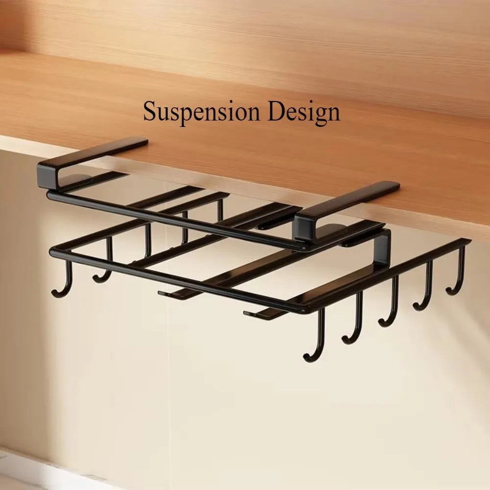 🧻 Kitchen Hanging Rack 🥄 Paper Towel + Pot Lid + Cutting Board Shelf 🧺