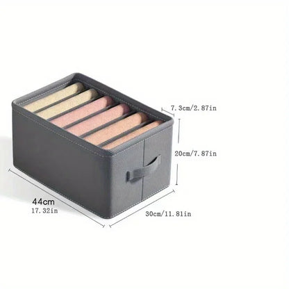 Foldable 6/7/9 Grid Clothes Organizer Box – Keep Your Closet Neat & Tidy!