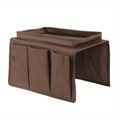 🛋️ No-Slip Sofa Armrest Caddy – Keep Everything Within Reach!