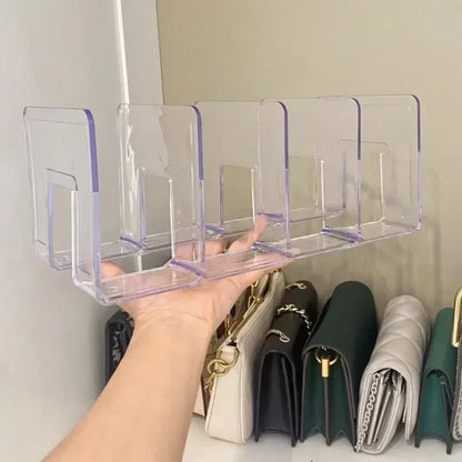 👜 Acrylic Handbag Organizer for Women 💎 Transparent Storage Rack