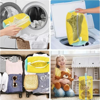 🧼 Sneaker & Slipper Washing Net Bag – Laundry Mesh Shoe Protector 👟