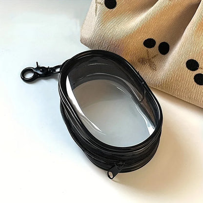 Mini Clear Zipper Storage Bag – Earphone & Charger Organizer