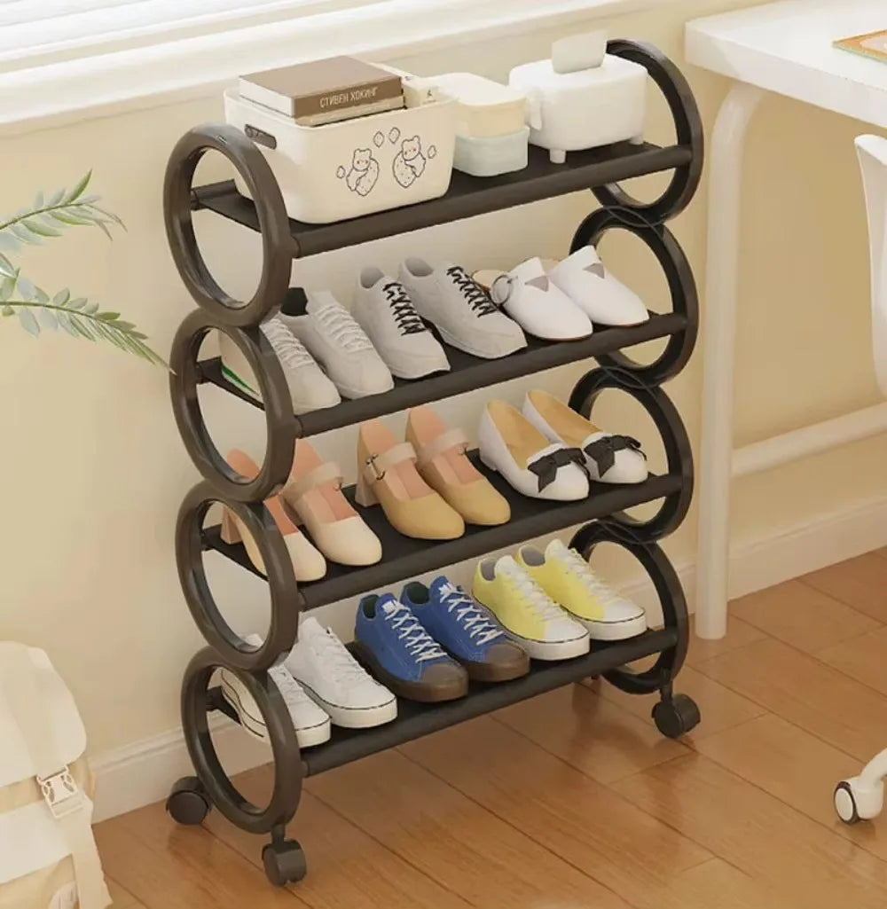 Space Saving Shoe Rack  Nail-Free & Portable  Rustproof Entry Organizer