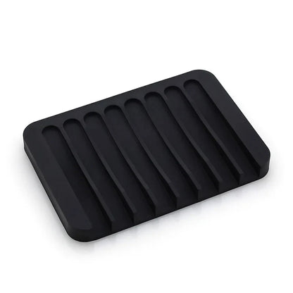 🧽 Silicone Soap Dish (1/2PCS) – Self-Draining, Anti-Slip, Modern Soap Saver for Bathroom & Kitchen