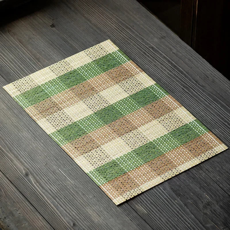Bamboo Placemat Coaster – Japanese Style Non-Slip Table Pad