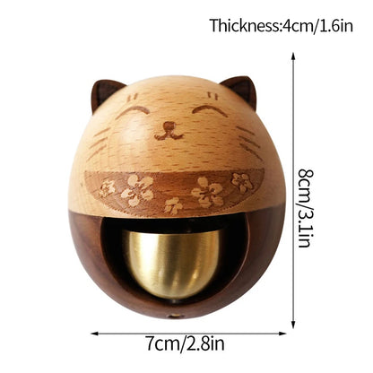 🔔 Wooden Door Bell – Japanese Wind Chime for Home & Garden Decor 🔔