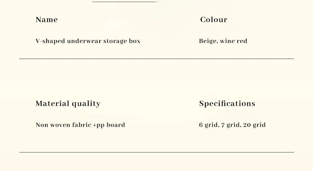 👕 Foldable Multi-Grid Underwear & Sock Organizer – Sturdy Non-Woven Drawer Storage Box