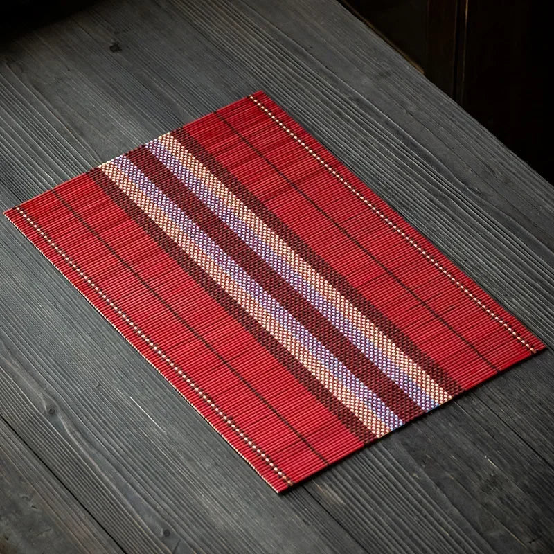 Bamboo Placemat Coaster – Japanese Style Non-Slip Table Pad