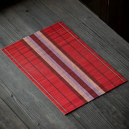 Bamboo Placemat Coaster – Japanese Style Non-Slip Table Pad