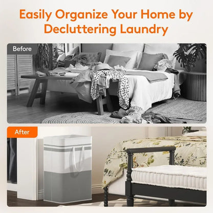 🧺 Foldable Laundry Basket – Waterproof & Space-Saving Dirty Clothes Bin 💧