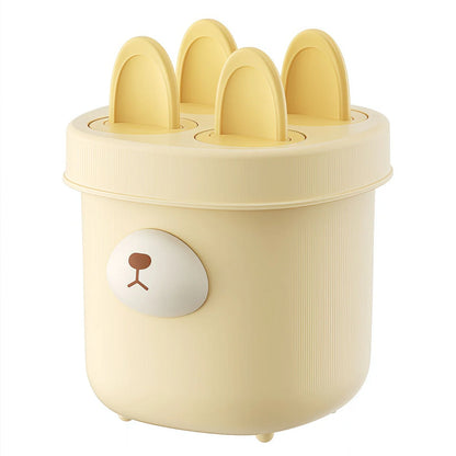 🍧 4-Grid Silicone Popsicle Molds – BPA-Free Reusable Ice Cream Maker for Kids & Adults 🍦