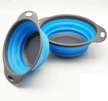 Silicone Foldable Drain Basket – Collapsible Kitchen Strainer