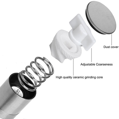 🌿 2-in-1 Manual Salt & Pepper Grinder – Stainless Steel Mill 🌿