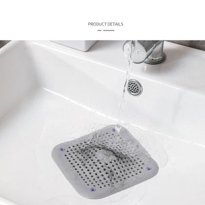 🌀 Silicone Shower Drain Hair Catcher – Anti-Clog Sink Stopper for Kitchen & Bathroom