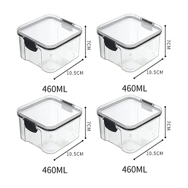 🍽️ Stackable Airtight Food Storage Containers | Clear Kitchen Pantry Boxes 🧂