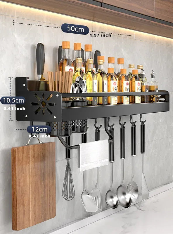 Kitchen Knife & Spice Rack Organizer – Utensil Holder