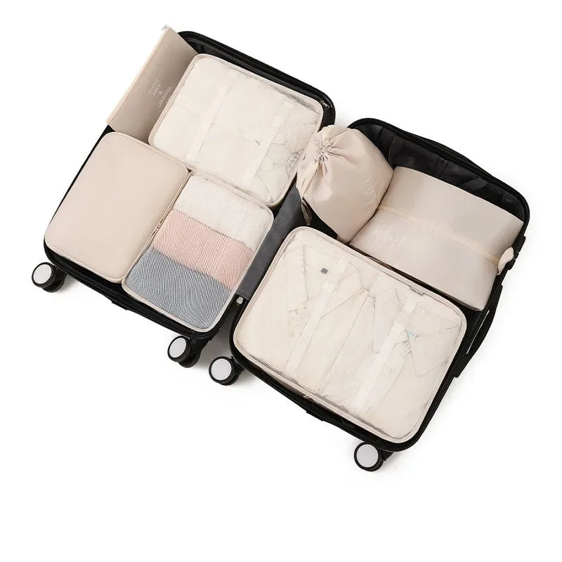 🧳 7-Piece Travel Packing Cube Set – Lightweight Luggage Organizer for Clothes & Accessories