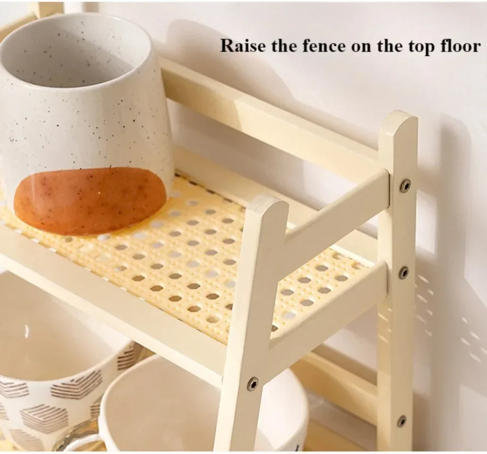 🌿 Bamboo 2-Tier Desk Shelf – Minimalist Organizer for Plants, Cups & More 🧺
