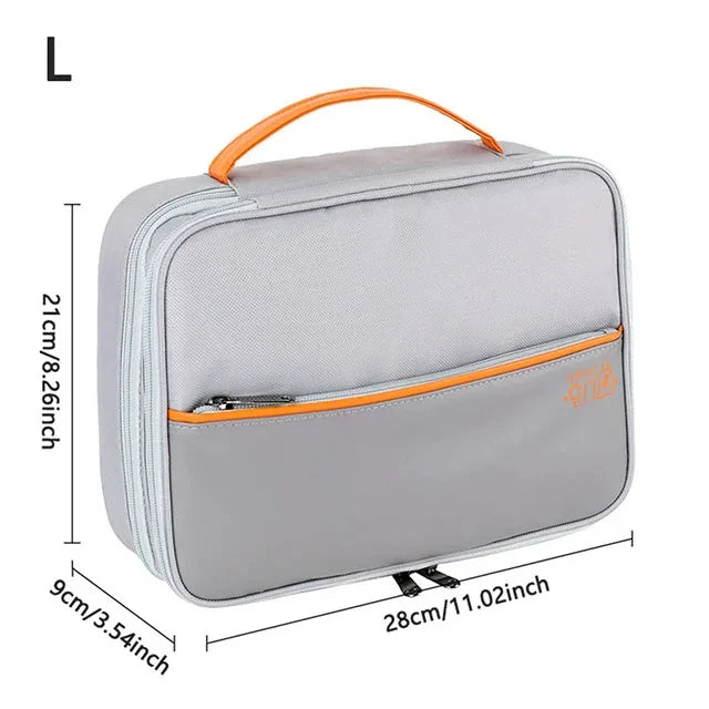 💼 Digital Cable Storage Bag – USB Cord, Charger & Power Bank Organizer Travel Case