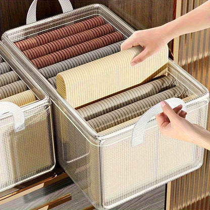 Transparent foldable PVC drawer organizer for clothes, underwear, and seasonal storage
