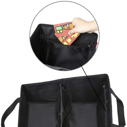 Foldable Car Seat Storage Basket – Snack, Phone & Tissue Organizer Box