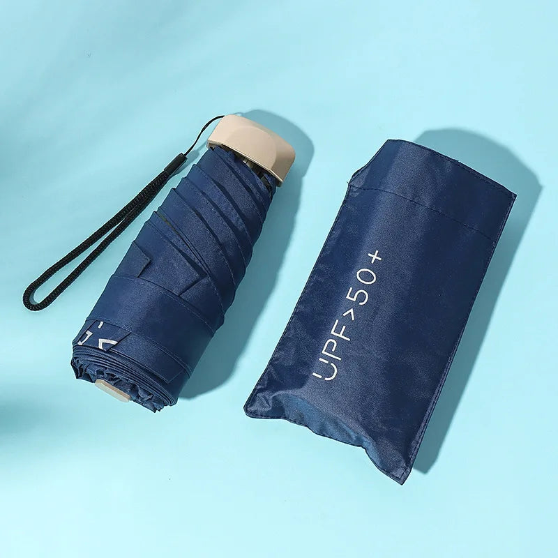☂️ Compact Foldable Sun & Rain Umbrella – Stylish & Portable ☂️