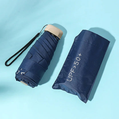 ☂️ Compact Foldable Sun & Rain Umbrella – Stylish & Portable ☂️