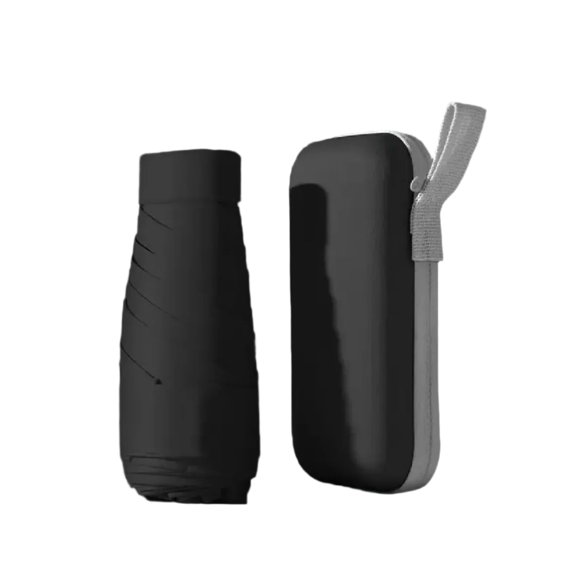 Portable ultra-light sixfold mini umbrella with UV-resistant canopy, foldable travel design for sun and rain protection
