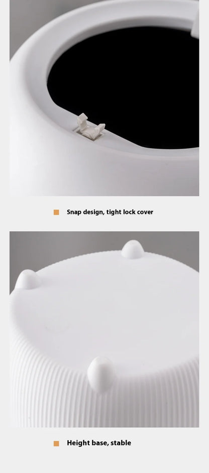 🗑️ Mini Desktop Trash Can – Pop-Up Lid Storage Bin for Coffee Tables & Office Desks ✨