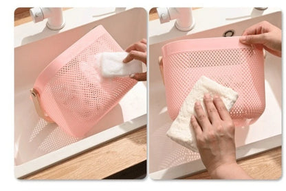 🧺 Fruit & Veggie Drain Basket – Multi-Purpose Storage for Kitchen & Home 🍎🧻