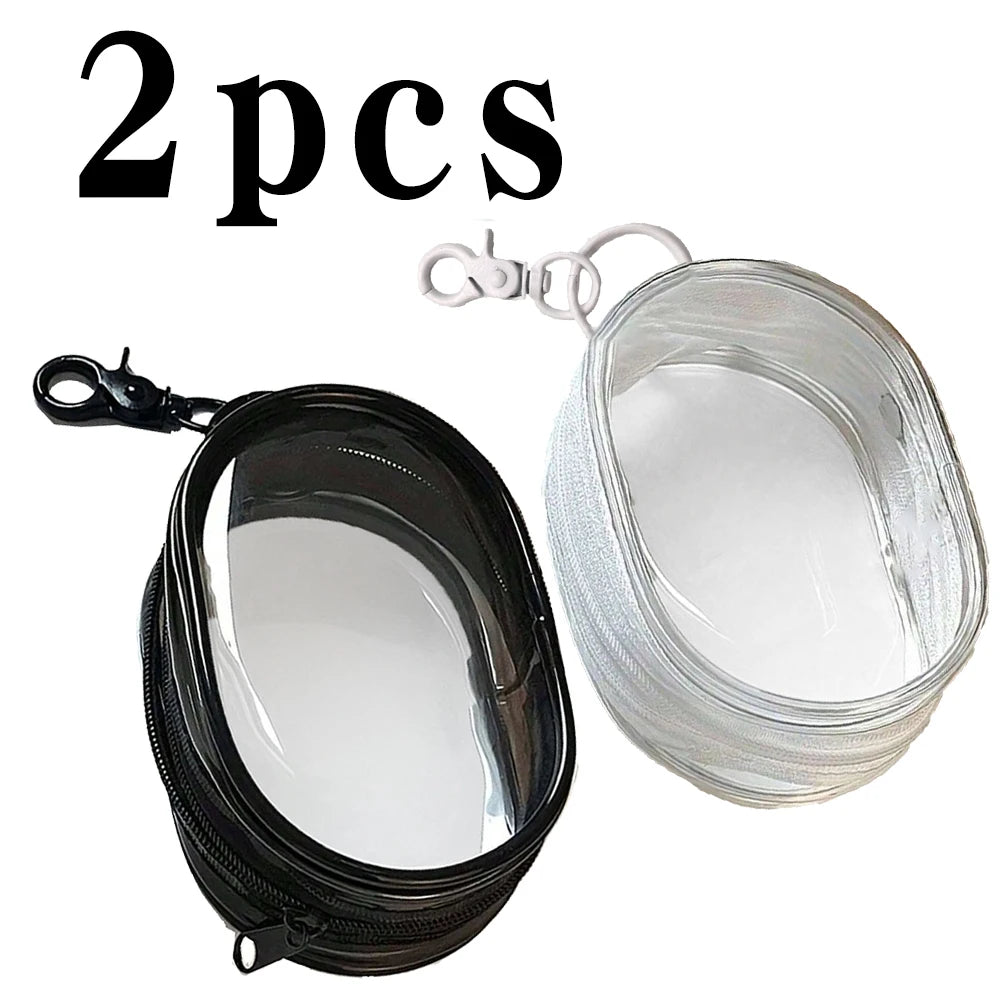 🎧 Portable Mini Clear Zipper Storage Bag – Compact & Waterproof Organizer With Keychain 🔑