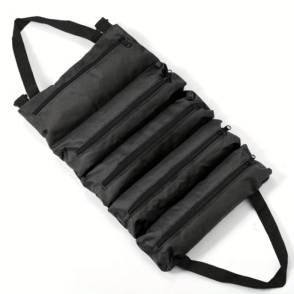 Multifunctional Electrician Tool Roll – Heavy-Duty Nylon Organizer for Mechanics & DIY