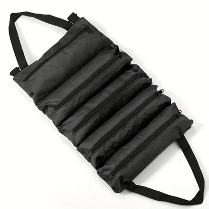 Multifunctional Electrician Tool Roll – Heavy-Duty Nylon Organizer for Mechanics & DIY
