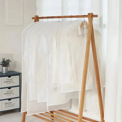 👗 Transparent Dustproof Clothes Cover – Waterproof PEVA Hanging Garment Bags (3/4PCS Set)
