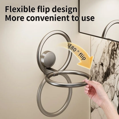 🛁 No-Drill Suction Cup Bathroom & Kitchen Towel Ring 🛁